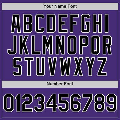 Custom Purple Black-White Authentic Sleeveless Baseball Jersey