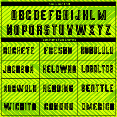 Custom Neon Green Black Sublimation Soccer Uniform Jersey