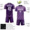 Custom Purple White Sublimation Soccer Uniform Jersey