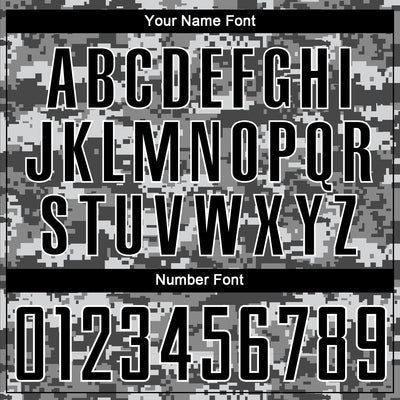 Custom Camo Black-Gray Sublimation Salute To Service Soccer Uniform Jersey