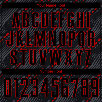 Custom Black Red Sublimation Soccer Uniform Jersey