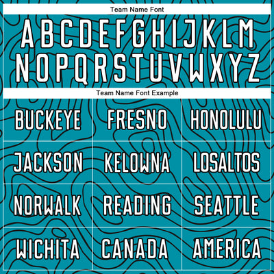 Custom Teal White-Black Sublimation Soccer Uniform Jersey