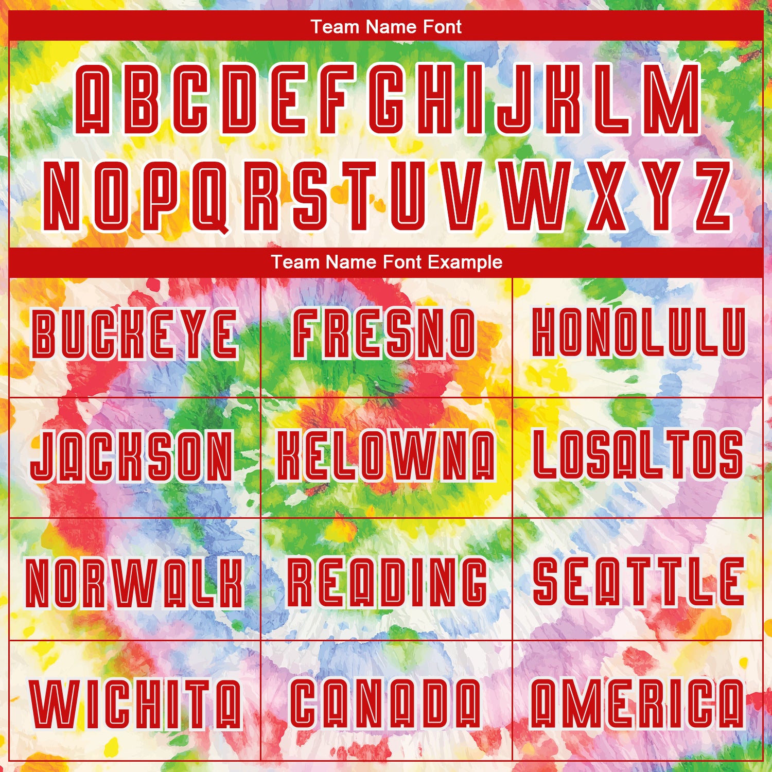 Custom Tie Dye Red-White Sublimation Soccer Uniform Jersey