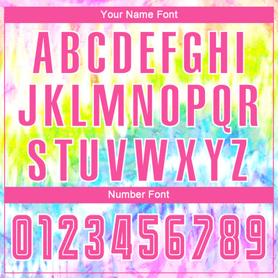 Custom Tie Dye Pink-White Sublimation Soccer Uniform Jersey