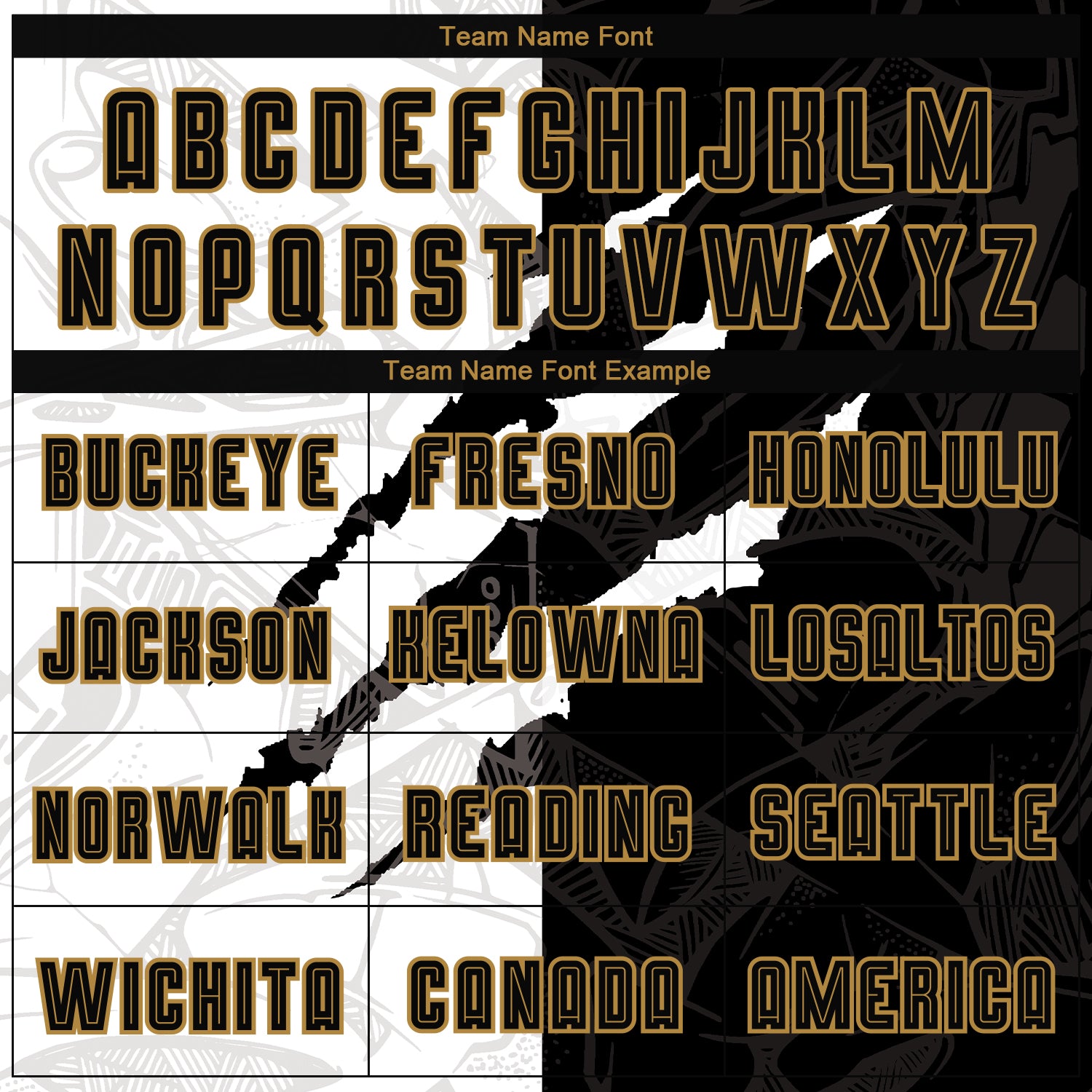 Custom Graffiti Pattern Black-Old Gold Scratch Sublimation Soccer Uniform Jersey