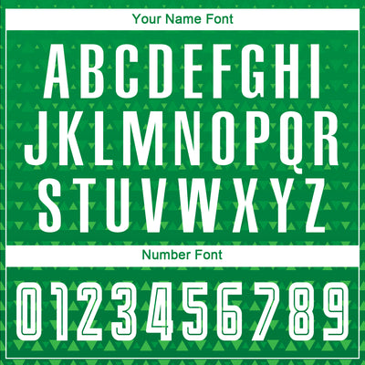 Custom Kelly Green White Sublimation Soccer Uniform Jersey