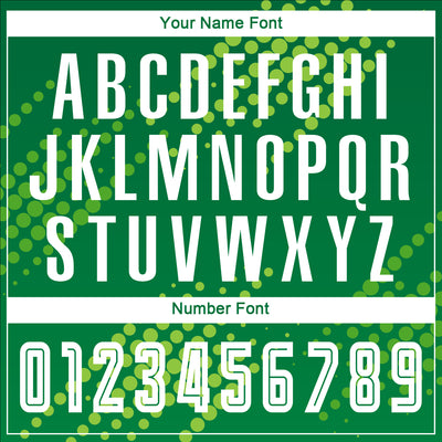 Custom Neon Green White-Kelly Green Sublimation Soccer Uniform Jersey