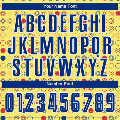 Custom Gold Royal-White Away Sublimation Soccer Uniform Jersey