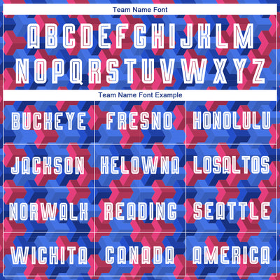 Custom Royal White-Red Home Sublimation Soccer Uniform Jersey