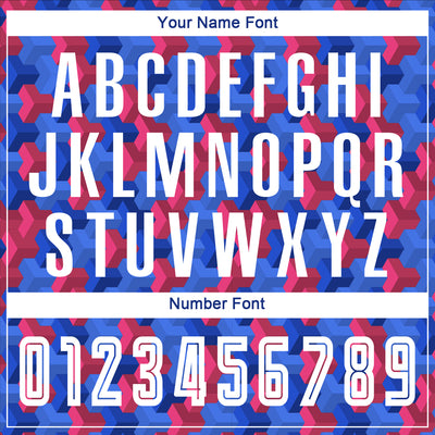 Custom Royal White-Red Home Sublimation Soccer Uniform Jersey