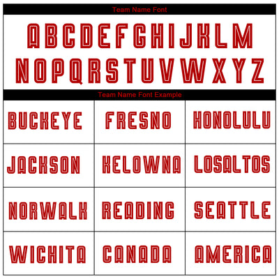 Custom White Red-Black Sublimation Fade Fashion Soccer Uniform Jersey