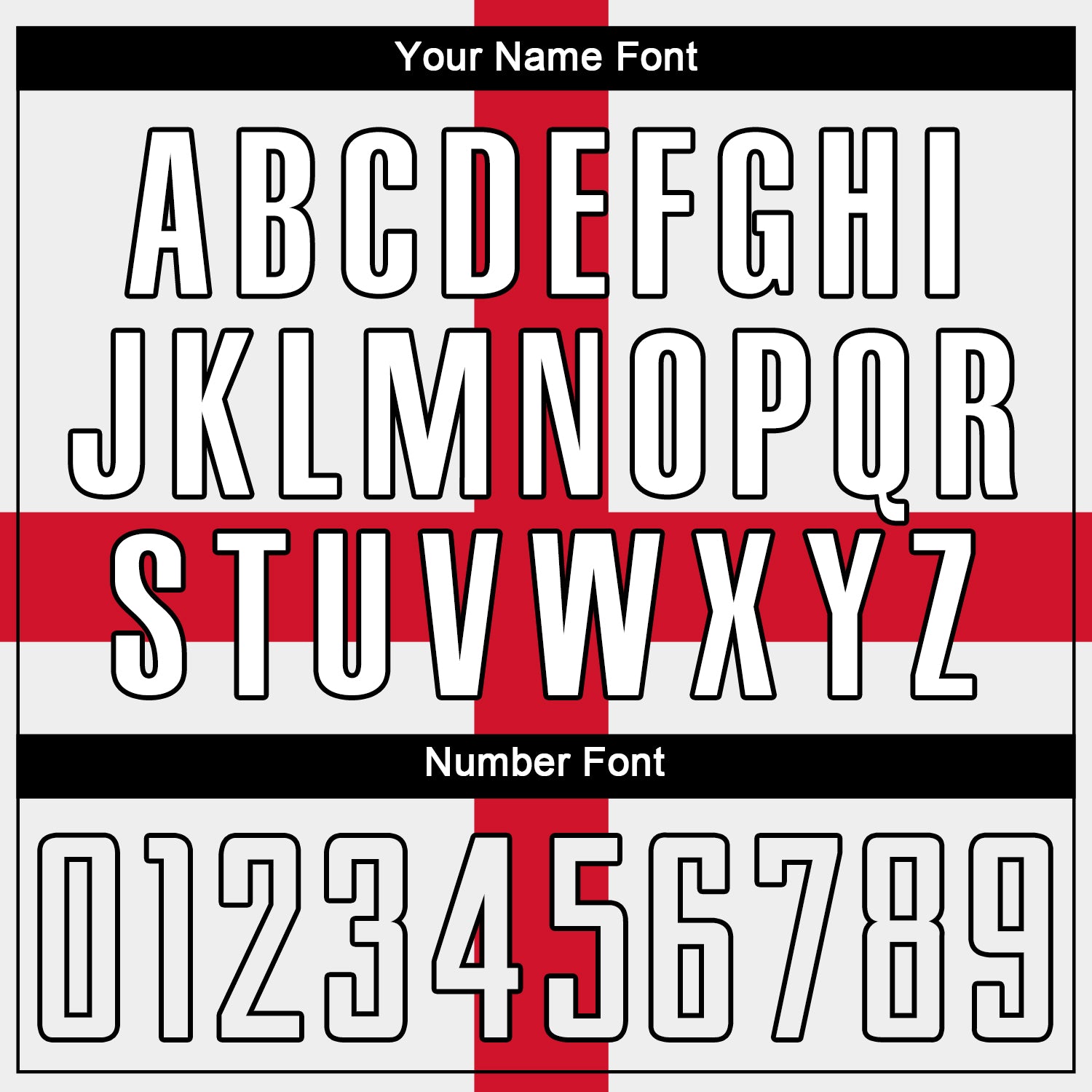 Custom White White Red-Black Sublimation Great Britain Flag Soccer Uniform Jersey