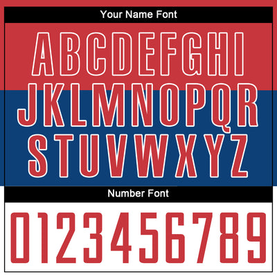 Custom Royal Red-White Sublimation Serbian Flag Soccer Uniform Jersey