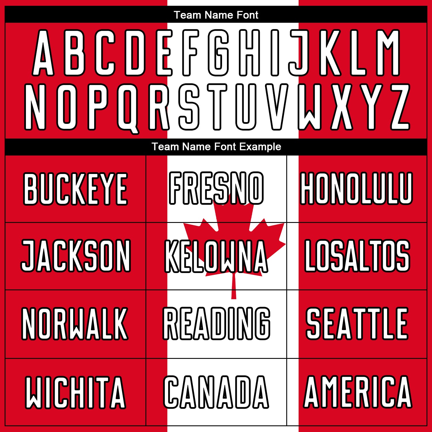 Custom Red White-Black Sublimation Canadian Flag Soccer Uniform Jersey