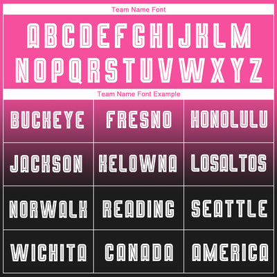 Custom Pink White-Black Sublimation Long Sleeve Fade Fashion Soccer Uniform Jersey