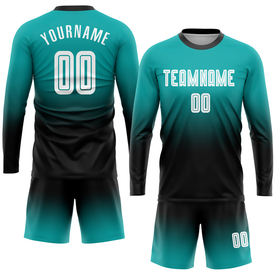 Custom Goalie Jersey Soccer for Adult/Kids Goalkeeper Jersey Personalized  Long Sleeve and Pants with Name Team Logo