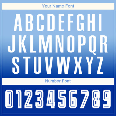 Custom Light Blue White-Royal Sublimation Long Sleeve Fade Fashion Soccer Uniform Jersey