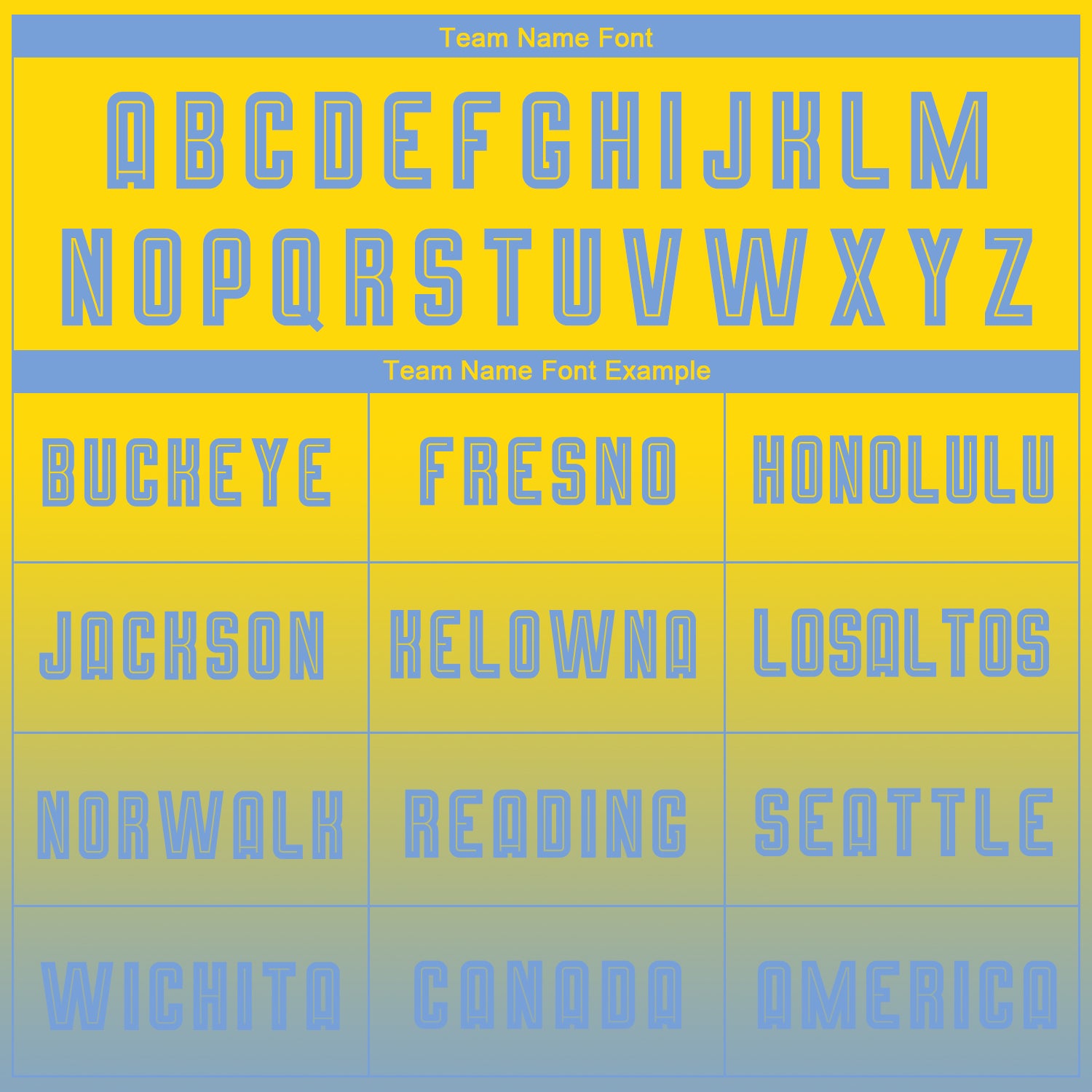 Custom Gold Light Blue Sublimation Long Sleeve Fade Fashion Soccer Uniform Jersey