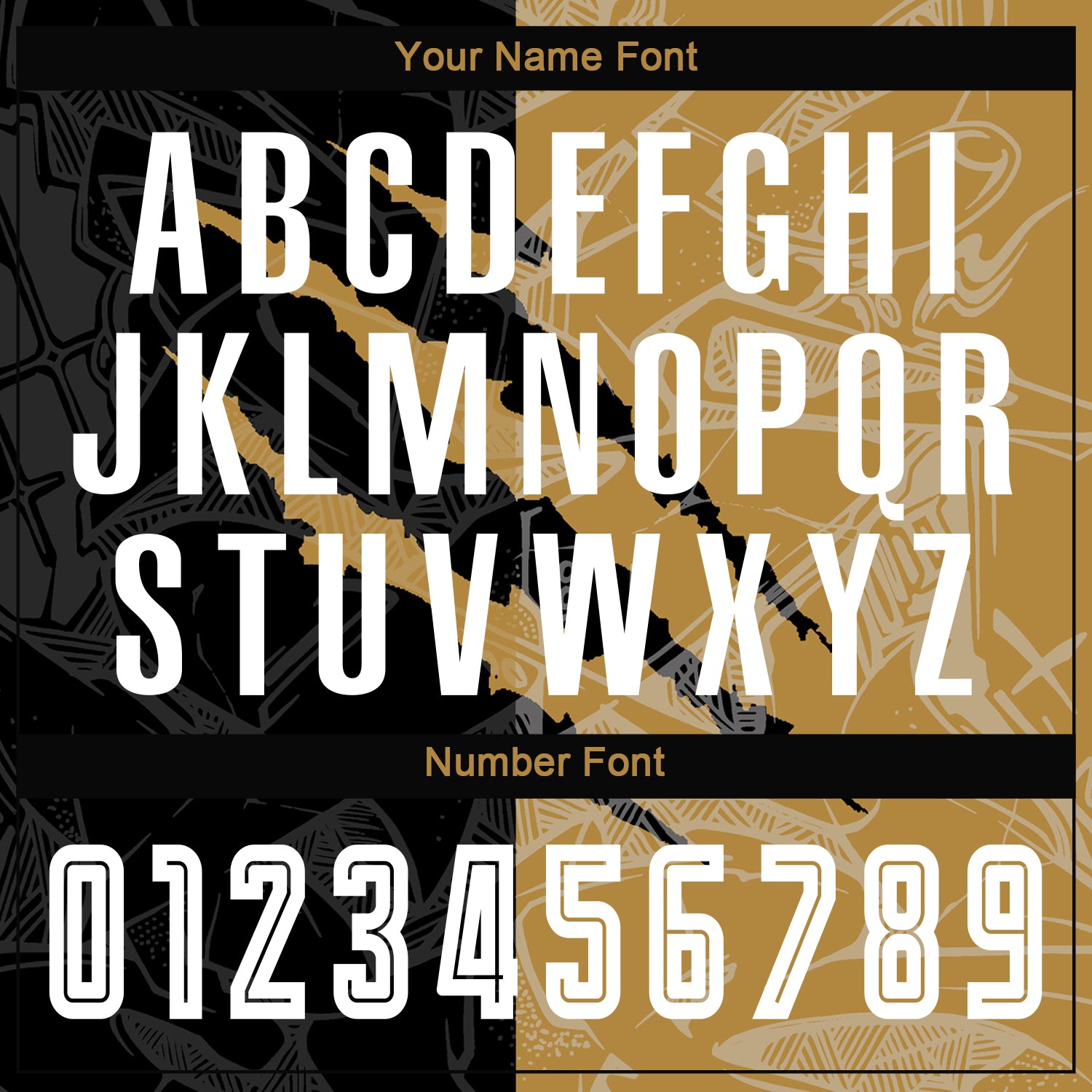 Custom Graffiti Pattern White Black-Old Gold Scratch Sublimation Soccer Uniform Jersey