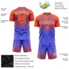 Custom Purple Orange-White Sublimation Soccer Uniform Jersey