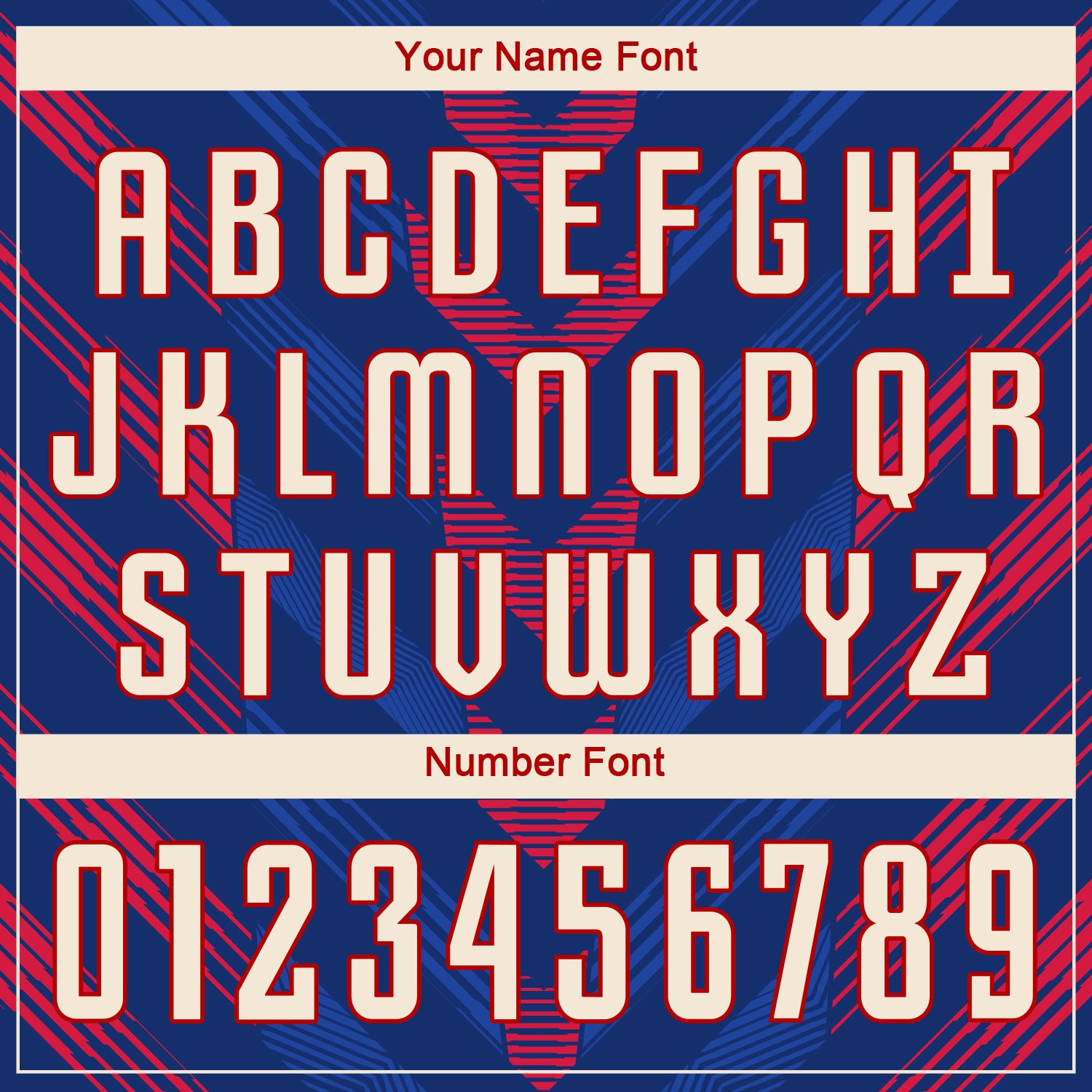 Custom Royal Cream-Red Sublimation Soccer Uniform Jersey