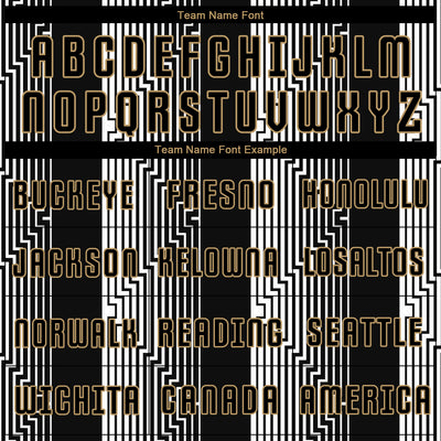 Custom Black Black-Old Gold Sublimation Soccer Uniform Jersey