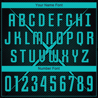 Custom Black Teal Sublimation Soccer Uniform Jersey