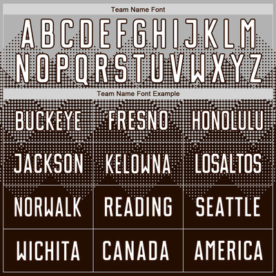 Custom Brown White Sublimation Soccer Uniform Jersey