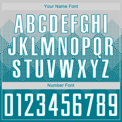 Custom Teal White Sublimation Soccer Uniform Jersey