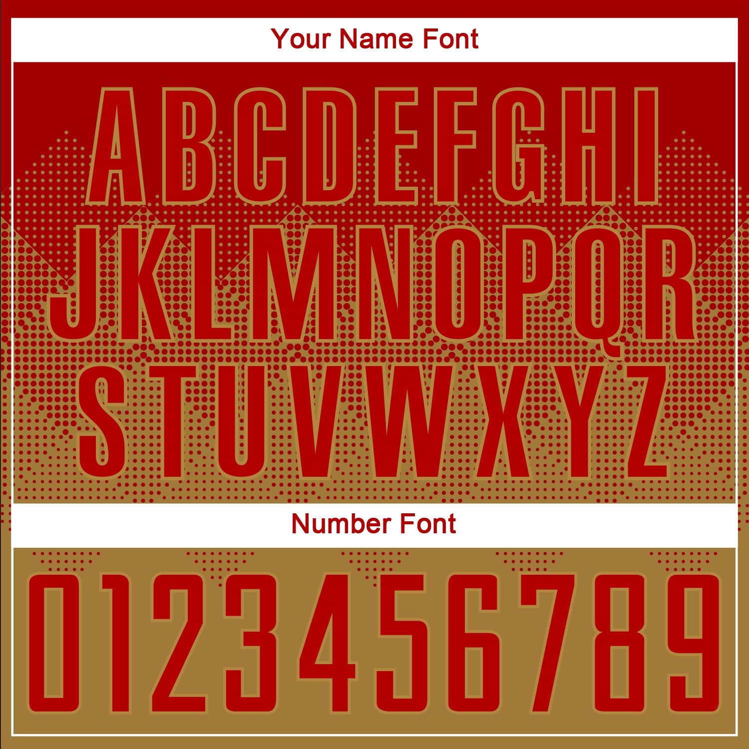 Custom Old Gold Red Sublimation Soccer Uniform Jersey