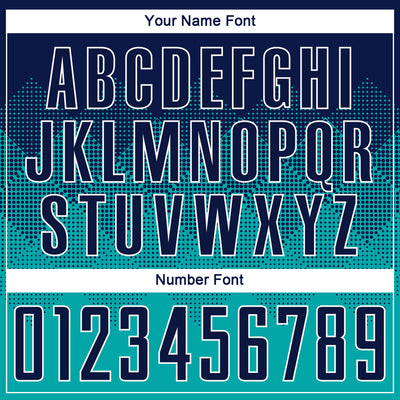 Custom Aqua Navy-White Sublimation Soccer Uniform Jersey