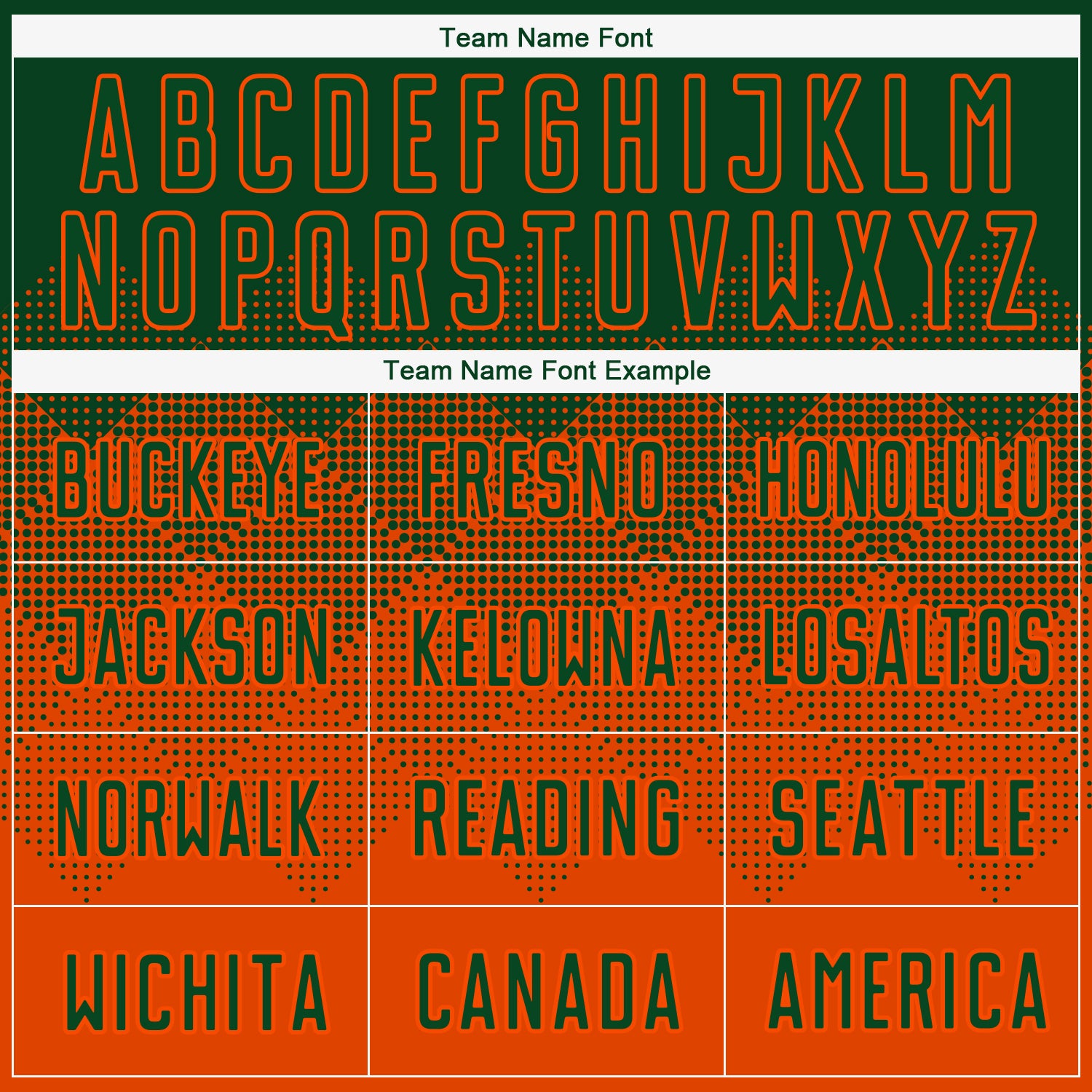 Custom Orange Green Sublimation Soccer Uniform Jersey