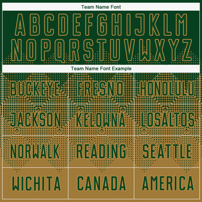 Custom Old Gold Green Sublimation Soccer Uniform Jersey