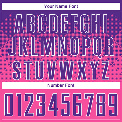 Custom Pink Purple-White Sublimation Soccer Uniform Jersey