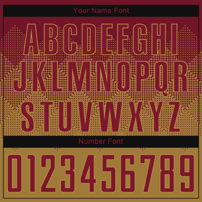 Custom Old Gold Crimson Sublimation Soccer Uniform Jersey