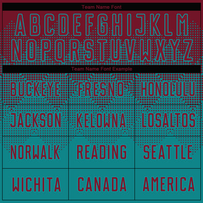 Custom Teal Crimson Sublimation Soccer Uniform Jersey