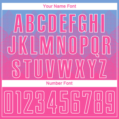 Custom Light Blue Pink-White Sublimation Soccer Uniform Jersey