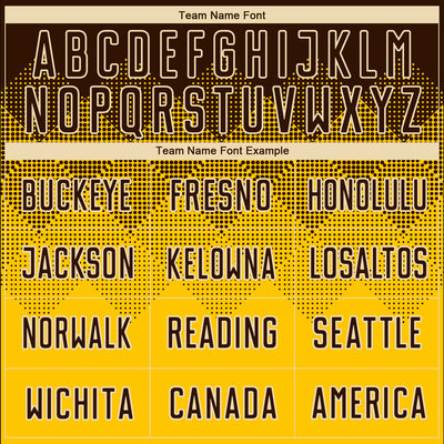 Custom Gold Brown-Cream Sublimation Soccer Uniform Jersey