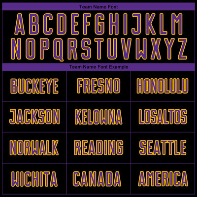 Custom Black Purple-Gold Pinstripe Fade Fashion Sublimation Soccer Uniform Jersey