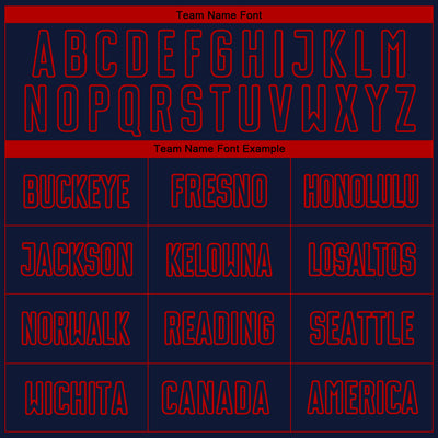 Custom Navy Red Pinstripe Fade Fashion Sublimation Soccer Uniform Jersey