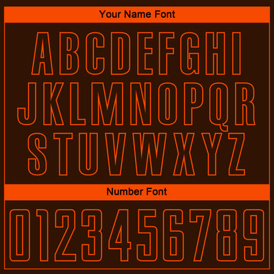 Custom Brown Orange Pinstripe Fade Fashion Sublimation Soccer Uniform Jersey