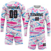 Custom Figure Black-Pink Sublimation Soccer Uniform Jersey