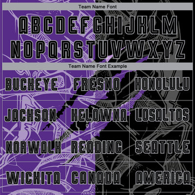 Custom Graffiti Pattern Black Purple-Gray Scratch Sublimation Soccer Uniform Jersey