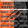Custom Graffiti Pattern Black-Orange Scratch Sublimation Soccer Uniform Jersey