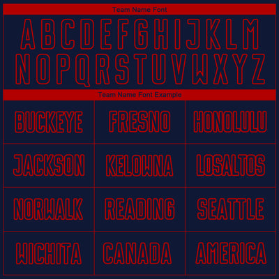 Custom Navy Red Sublimation Soccer Uniform Jersey