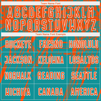 Custom Teal Orange-White Sublimation Soccer Uniform Jersey