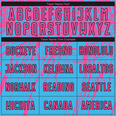 Custom Sky Blue Pink-Black Sublimation Soccer Uniform Jersey