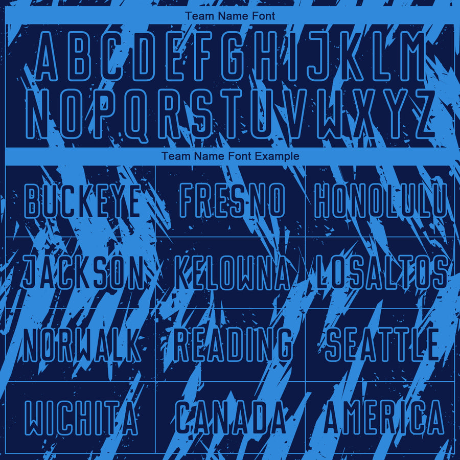 Custom Powder Blue Navy Sublimation Soccer Uniform Jersey