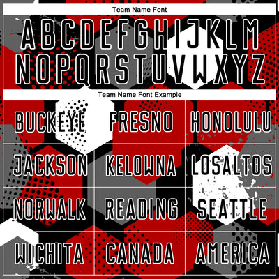 Custom Red Black-White Sublimation Soccer Uniform Jersey