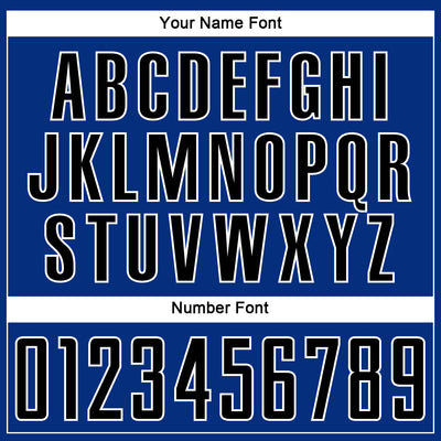 Custom Royal Black-White Sublimation Soccer Uniform Jersey